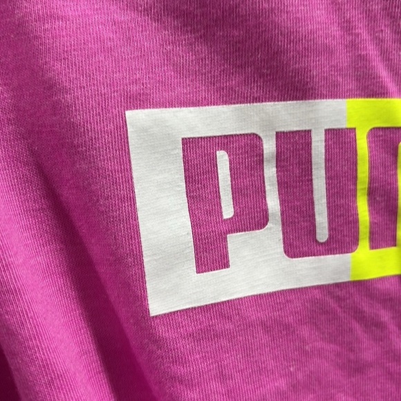 PUMA 2 pc.set,Knotted front jersey short sleeve T,elastic waist logo shorts - Picture 2 of 4